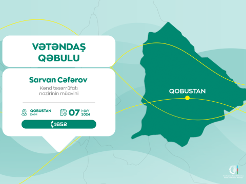 Nazir müavini Qobustanda vətəndaşları qəbul edəcək