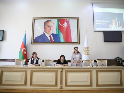 Təhsil Tələbə Krediti Fondunun nümayəndələri GDU-də - FOTO
