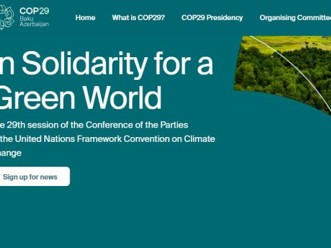COP29-un rəsmi saytı istifadəyə verildi