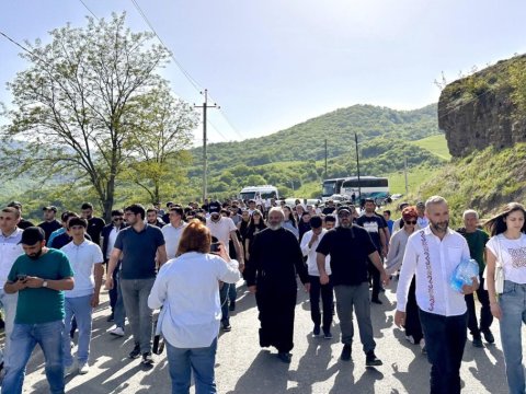 Azərbaycanla sərhəddə etiraz edən ermənilər HƏBS EDİLDİ