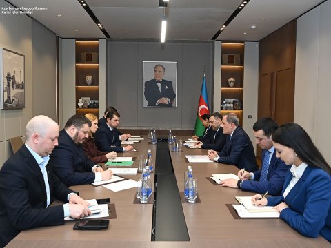 Ceyhun Bayramov Ukrayna Ali Radasının sədrinin müavini ilə görüşüb