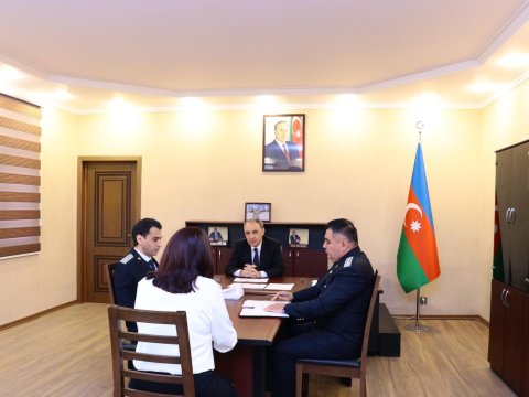 Baş prokuror Tərtərdə vətəndaşları qəbul etdi - FOTOLAR