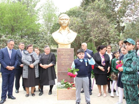 Şəhid Milli Qəhrəmanın anım mərasimi keçirilib - FOTO