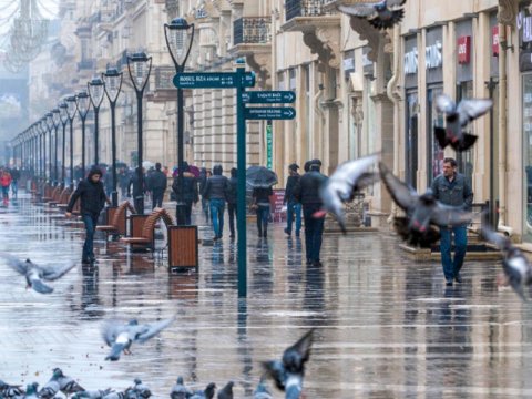 Bu gün Bakıya yağış, rayonlara sulu qar yağacaq - PROQNOZ