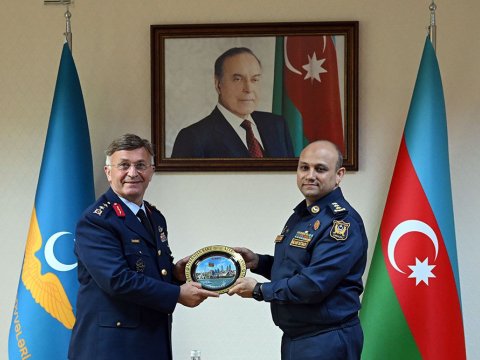 Türkiyənin Müdafiə Universitetinin nümayəndələri Bakıda - FOTOLAR