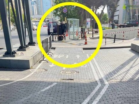 Bakı bulvarında salınan velosiped zolağı narazılıq yaratdı - AÇIQLAMA