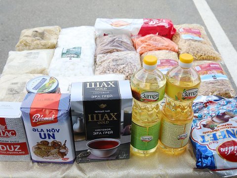 Regionlarda yaşayan 4200 aztəminatlı ailəyə sovqat göndərildi - FOTOLAR