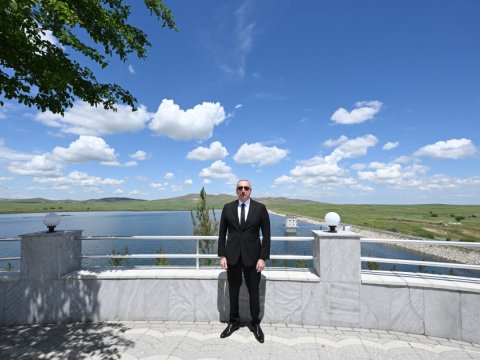 Prezident Köndələnçay su anbarları kompleksinin AÇILIŞINDA 