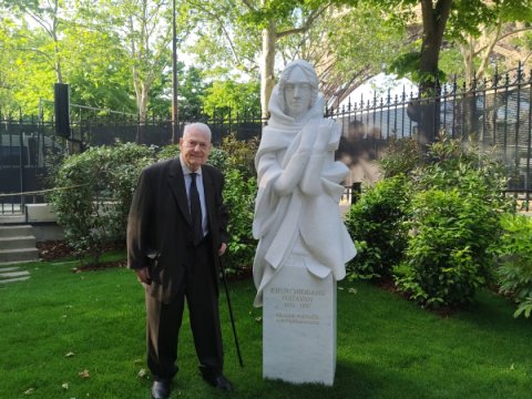 Natəvanın heykəli Parisdə yenidən ucaldıldı - FOTO/VİDEO