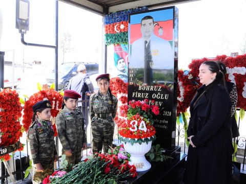 Naftalanda Şəhid Bəhruz Quliyev yad edildi - FOTOLAR