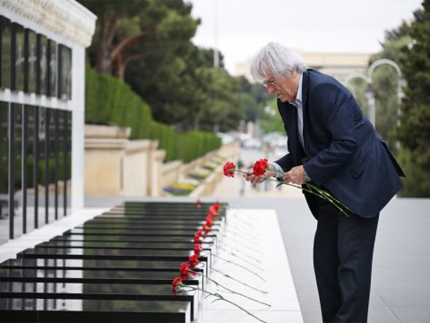 Avropa Parlamentinin nümayəndəsi Şəhidlər xiyabanını ziyarət edib