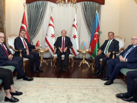 Azərbaycan deputatları Ersin Tatarın qəbulunda - FOTO