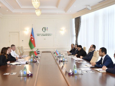 Məcnun Məmmədov belaruslu həmkarı ilə görüşüb - FOTOLAR