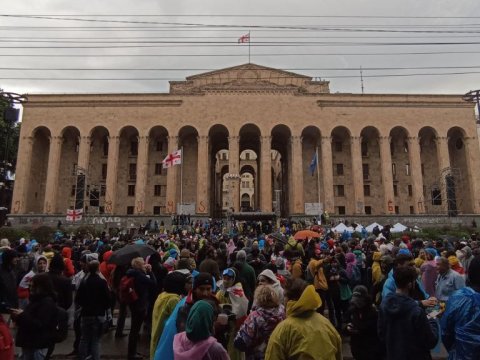Tbilisidəki aksiyada tutulanların sayı AÇIQLANDI