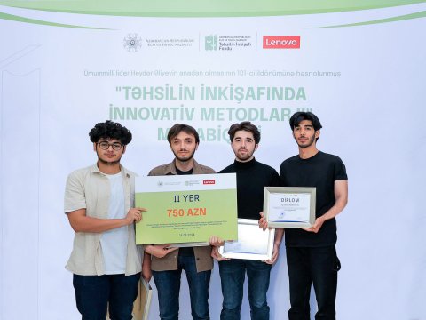 BMU tələbələri “Təhsilin inkişafında innovativ metodlar” müsabiqəsində qalib olub