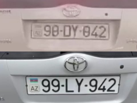 Maşınının nömrəsini dəyişən sürücü həbs edildi