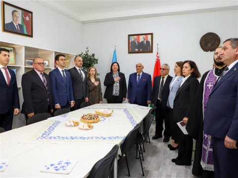 ADU-da Belarus dili və mədəniyyəti mərkəzinin açılışı olub - FOTOLAR