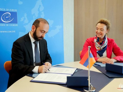 Mirzoyan Avropa Şurasının baş katibi ilə görüşdü - Sənəd imzaladı