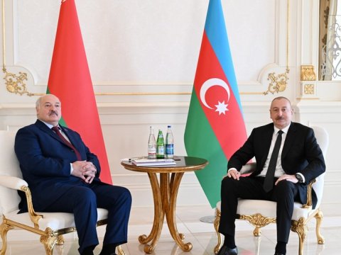 Bakıda Lukaşenkonun şərəfinə ziyafət verildi