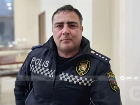 Azərbaycanda polis qəzada həlak oldu
