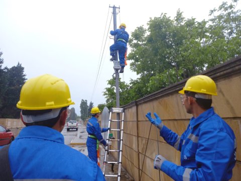 “Aztelekom” Masallının kəndlərinə internet xətti çəkir - FOTO