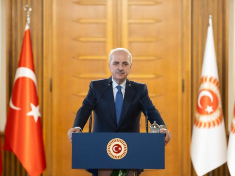 Azərbaycan gəncləri Numan Kurtulmuşun qəbulunda - FOTO