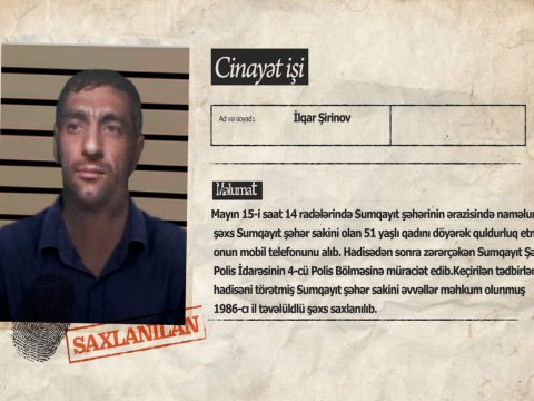 Keçmiş məhkum 51 yaşlı qadını döyüb, telefonunu əlindən aldı