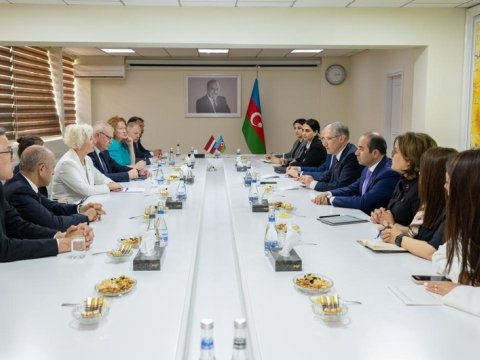 Muxtar Babayev Latviya Seyminin sədri ilə COP29-a hazırlığı müzakirə etdi