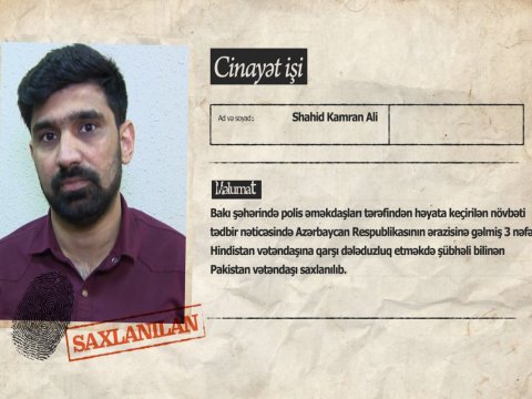 Hindistan vətəndaşlarına qarşı dələduzluq edən pakistanlı SAXLANILDI