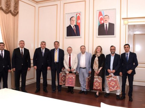 Buxara Yəhudiləri Konqresinin nümayəndə heyəti Bakıda - FOTOLAR