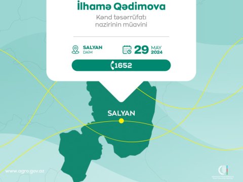 Nazir müavini Salyanda vətəndaşlarla görüşəcək