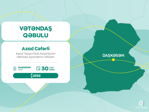 Azad Cəfərli Daşkəsəndə vətəndaşlarla görüşəcək