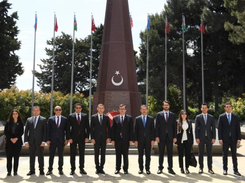 TBMM Baş katibinin müavini Azərbaycanda - FOTO