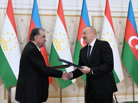 Azərbaycan-Tacikistan sənədləri imzalandı - FOTO