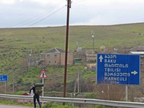 Gürcüstan Azərbaycanla sərhəddə yeni yol TİKİR