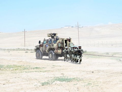Hərbi Polis İdarəsinin şəxsi heyəti ilə döyüş hazırlığı məşqləri keçirilib 