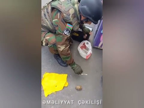 Əhmədlidə xeyli silah-sursat aşkarlandı - VİDEO