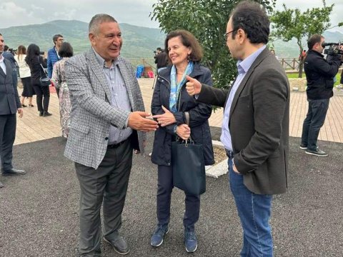 Fransa səfiri Laçına getdi - FOTOLAR