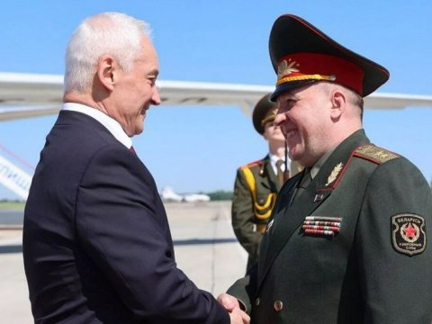 Rusiyanın yeni müdafiə naziri Belarusa getdi