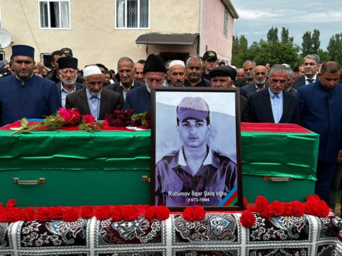 Şəhid İlqar Rəhimov Göyçayda dəfn olundu - FOTO