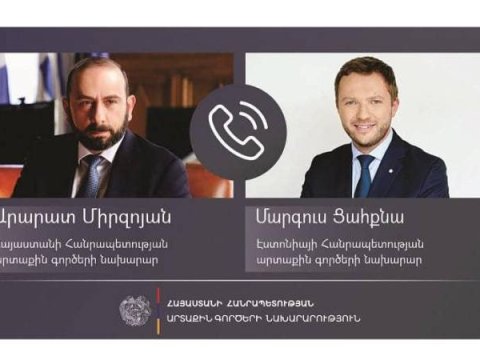 Mirzoyan Estoniya XİN başçısı ilə delimitasiyanı müzakirə edib