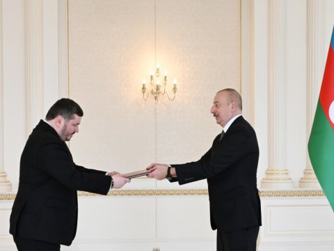 Ukraynanın yeni səfiri etimadnaməsini İlham Əliyevə təqdim etdi