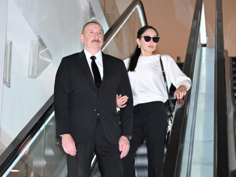 Prezident və birinci xanım ticarət mərkəzinin AÇILIŞINDA