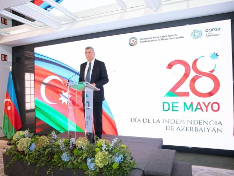 Müstəqillik Günü Madriddə təntənəli qeyd edilib - FOTO