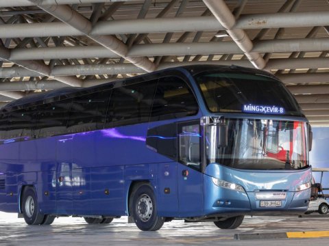 Mingəçevir-Bakı istiqaməti üzrə yeni avtobuslar istifadəyə verildi
