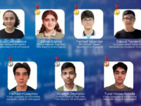 Məktəblilərimiz Beynəlxalq Olimpiadada medal qazandılar