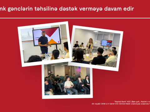Kapital Bank gənclərin təhsilinə və inkişafına dəstək verməyə davam edir 