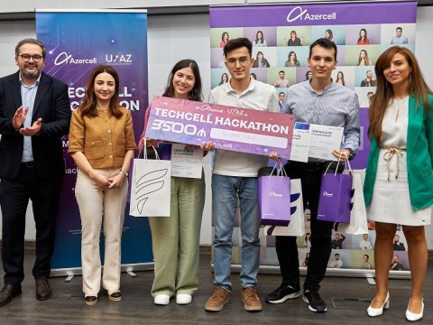 Azercell-in dəstəyilə həyata keçirilən “Techcell” hakatonu başa çatdı
