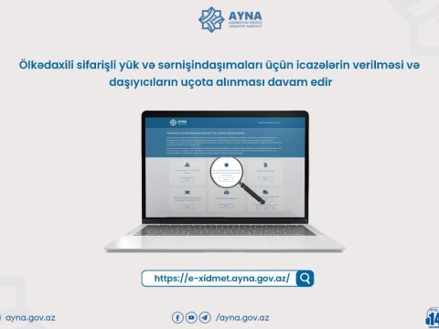Ölkədaxili sifarişli yük və sərnişindaşımaları üçün müraciət edənlərin sayı açıqlandı