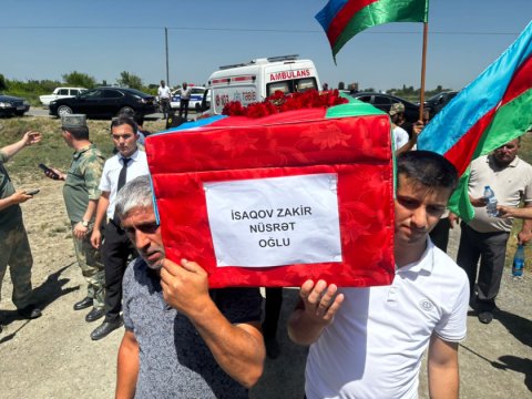 Birinci Qarabağ müharibəsinin şəhidi Zərdabda dəfn olundu